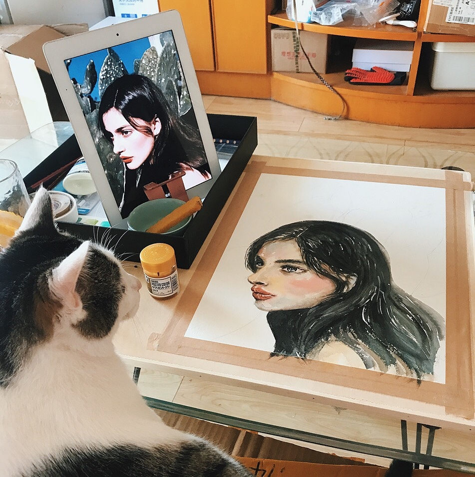 植女系列二（圖ZMTc4NjE4Mjgw） - 繪畫 - 站酷設(shè)計師有貓貍原創(chuàng)素材 - 站酷ZCOOL