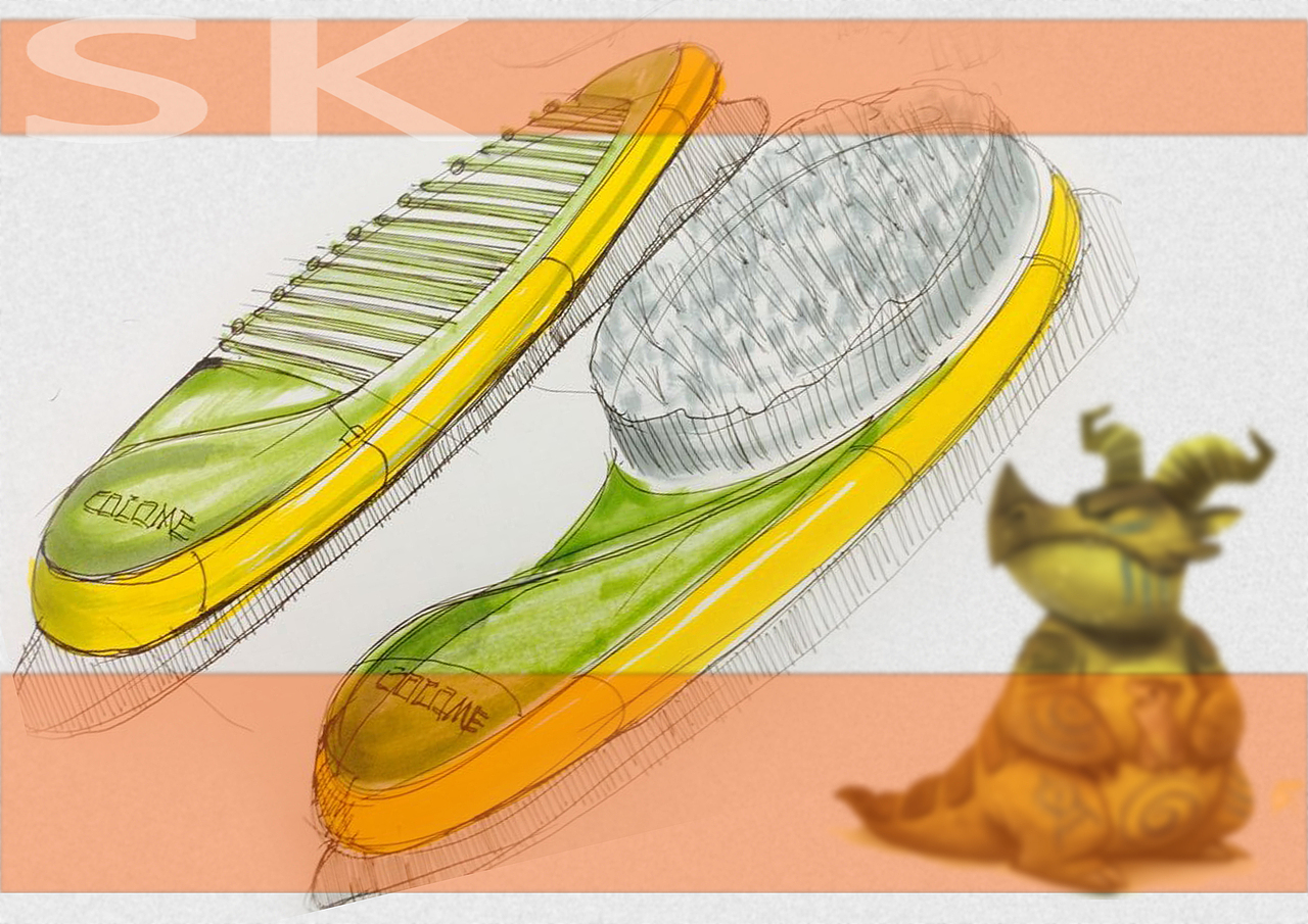 婴儿梳子刷子设计（图ZNjY2MDU5MTY=） - 生活用品 - 站酷设计师喜金牛原创素材 - 站酷ZCOOL