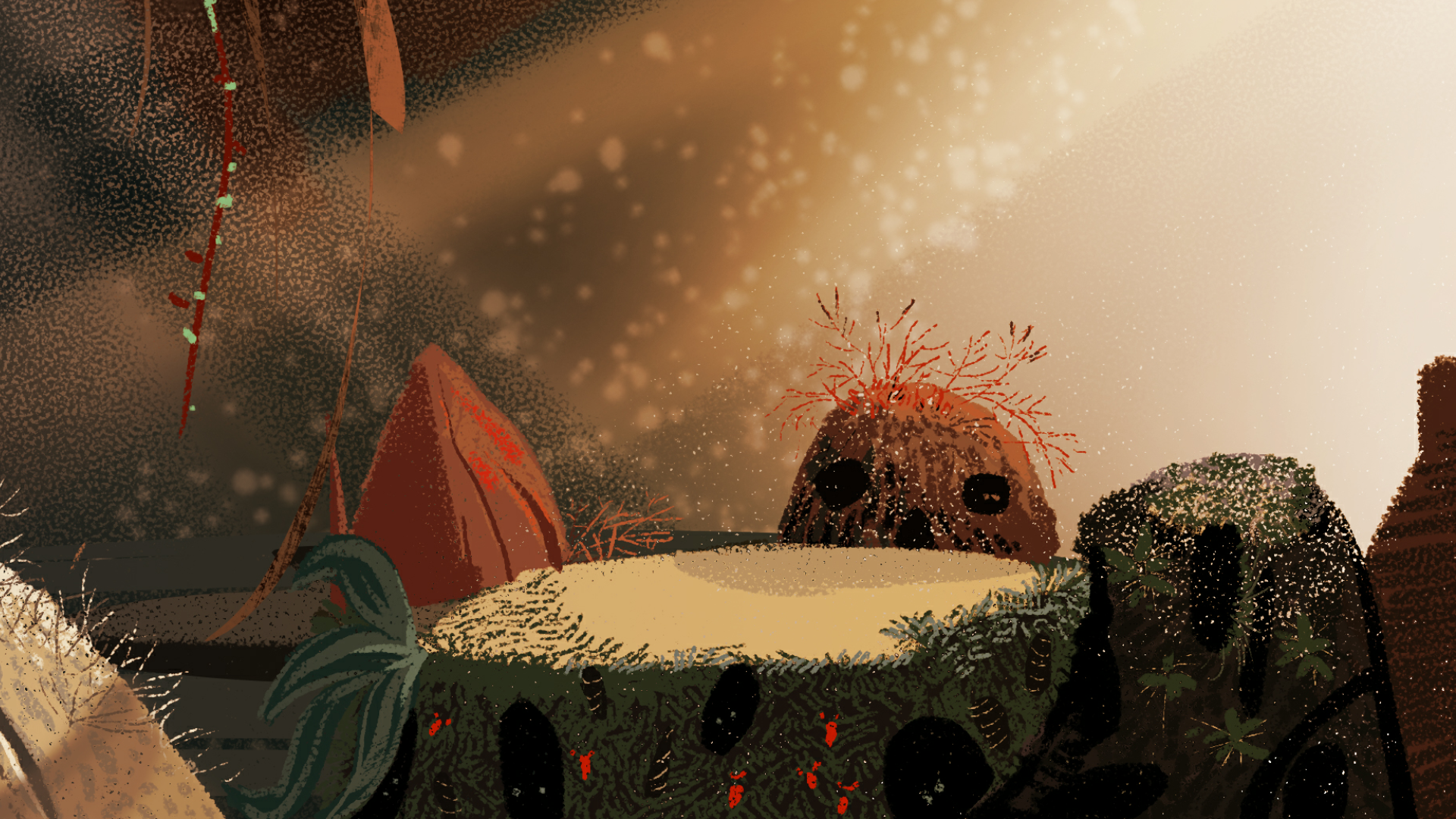 山洞|插画|插画习作|阿然aran - 原创作品 - 站酷 (zcool)