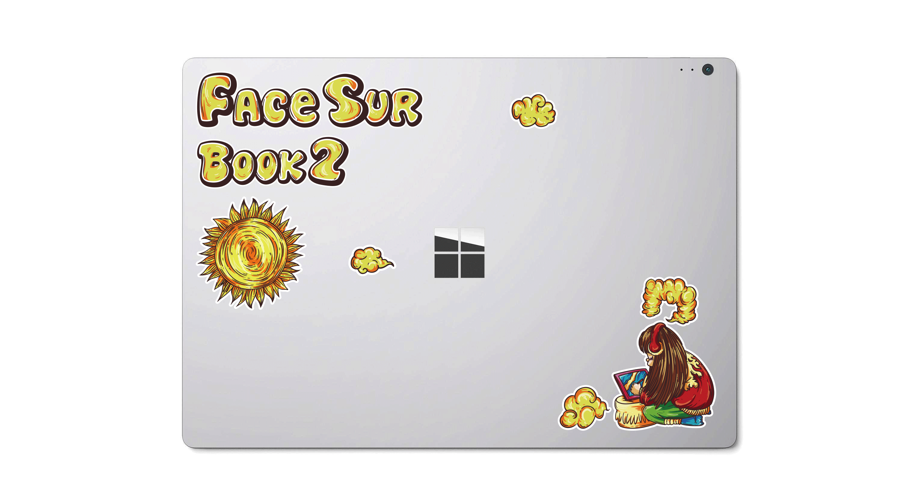 心动时刻 surface book2 电脑包图案设计（图ZMTAyMTU0MDg0） - 图案 - 站酷设计师辐射狐狸原创素材 - 站酷ZCOOL