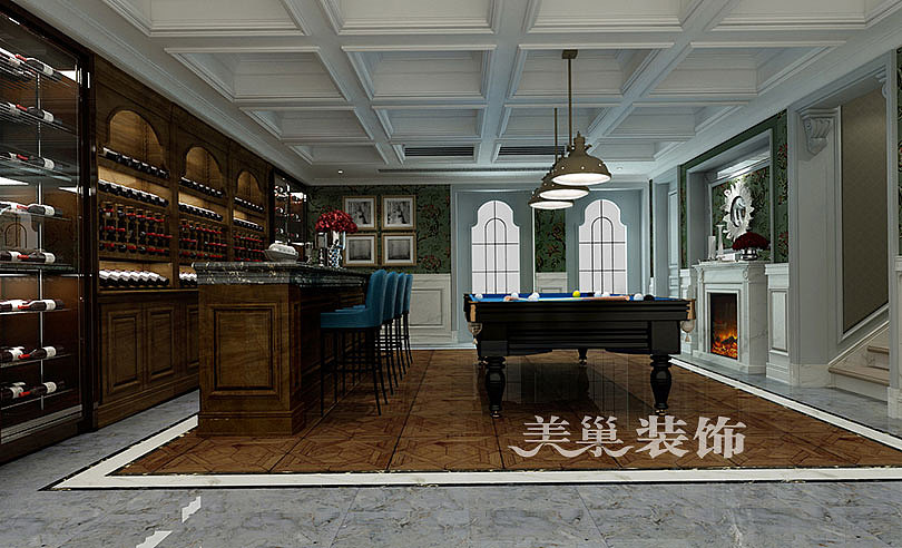 21世纪美墅246平美式乡村风格别墅装修案例欣赏