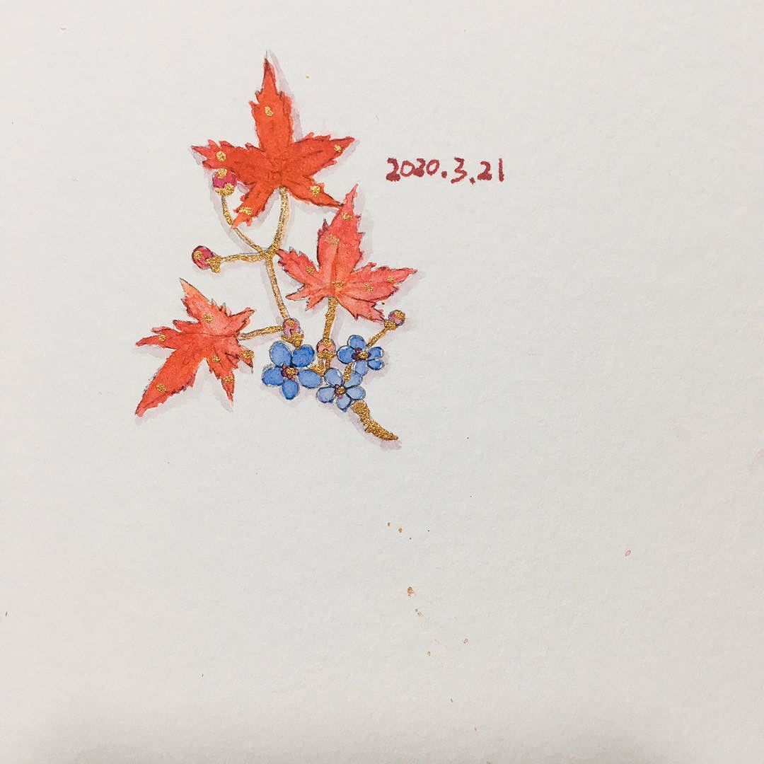 饰品 水彩 手绘