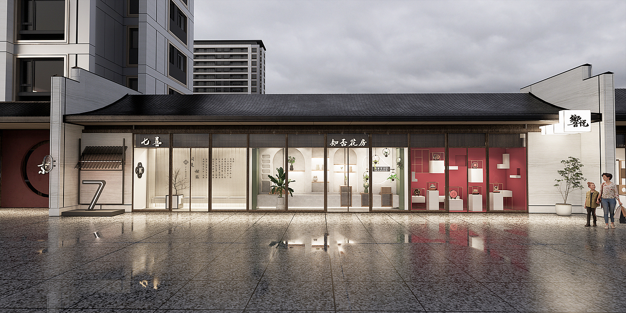 建发商业街（图ZMzQ2MzA3MTA4） - 商业空间设计 - 站酷设计师Echo不爱吃香菜原创素材 - 站酷ZCOOL