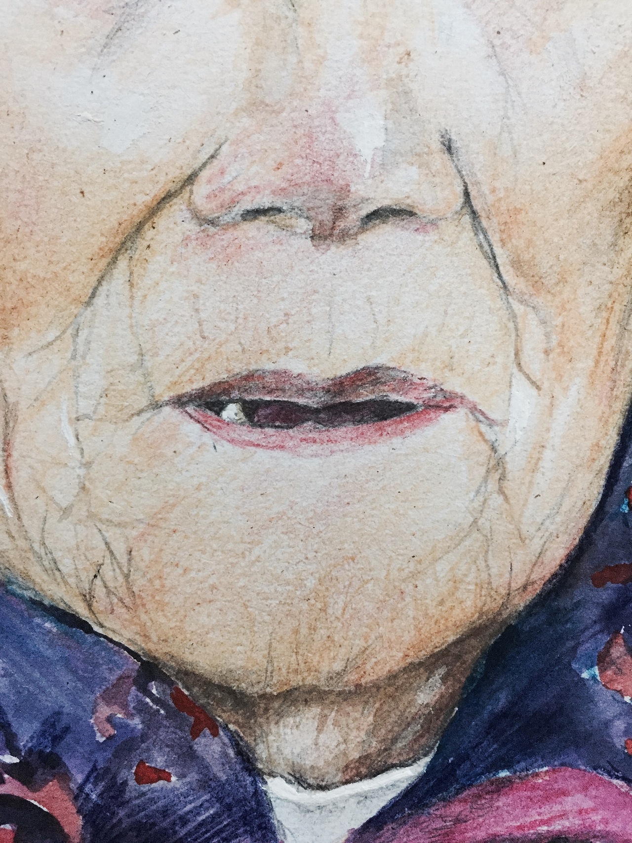 ▲一张奶奶的画像▼