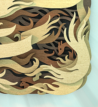 纸雕C4D建模（图ZNTUwNzE5Mjg=） - 其他三维 - 站酷设计师树鱼品牌设计原创素材 - 站酷ZCOOL