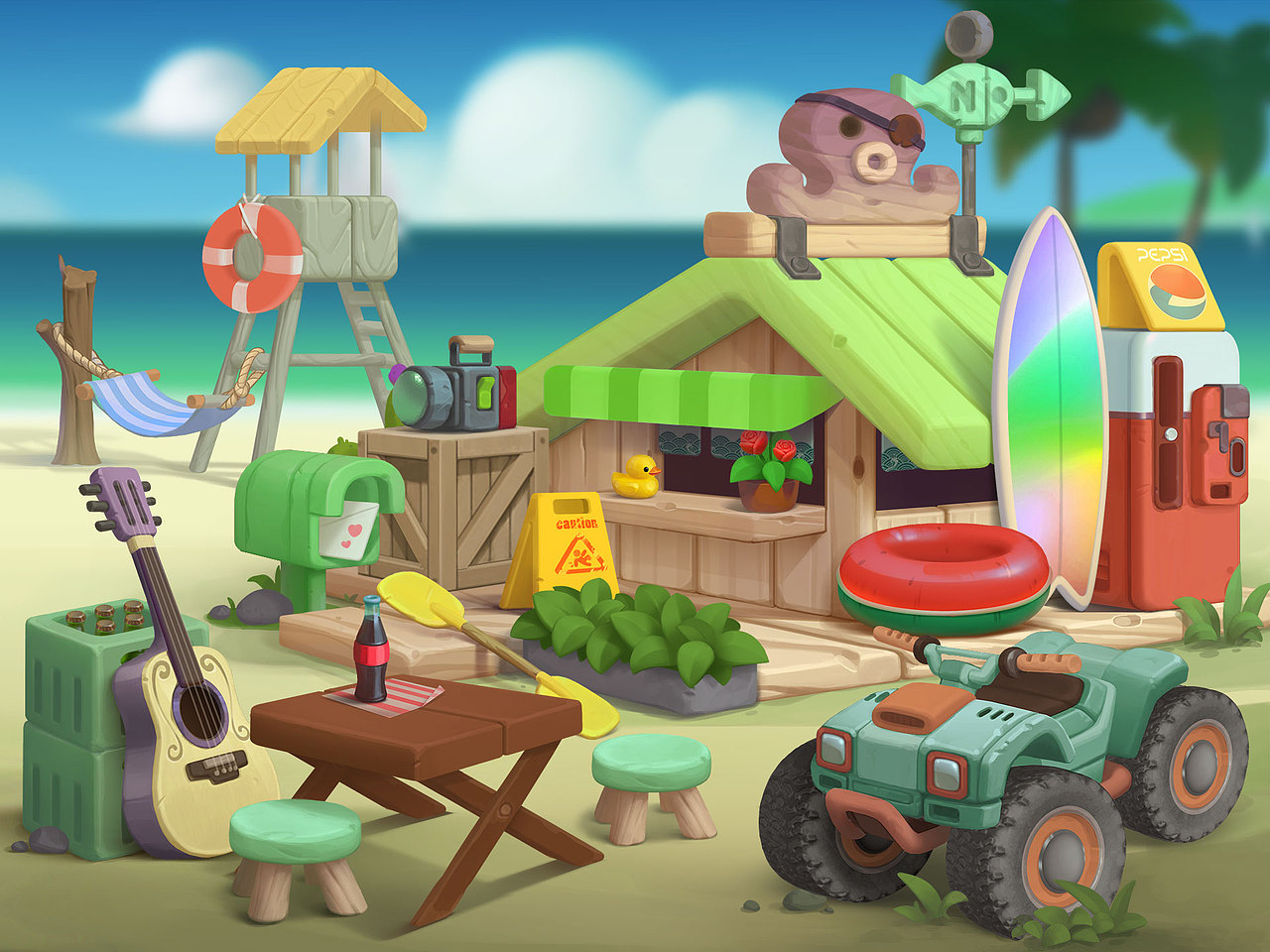 欧美风格游戏场景