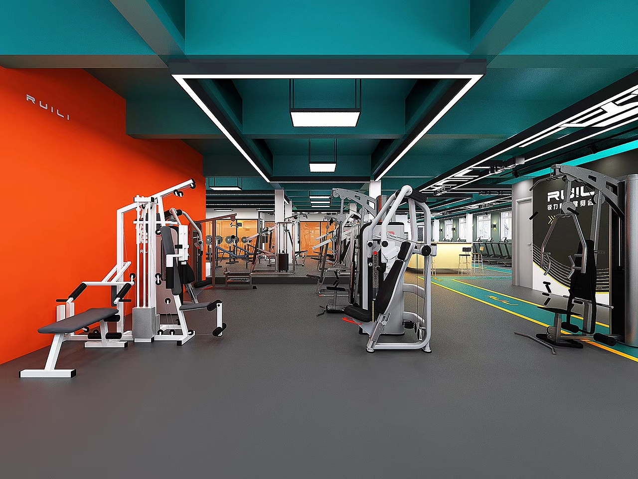锐力健身会所（图ZMTg3OTkzNTQw） - 家装设计 - 站酷设计师靖煜怒那原创素材 - 站酷ZCOOL