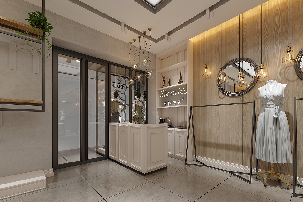 郑州桐柏路女装店空间设计（图ZMjgwNDUzNTI4） - 商业空间设计 - 站酷设计师波斯王子原创素材 - 站酷ZCOOL