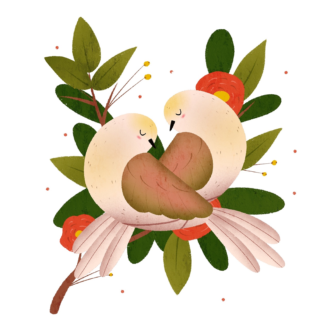 (临摹篇)鸟语花香