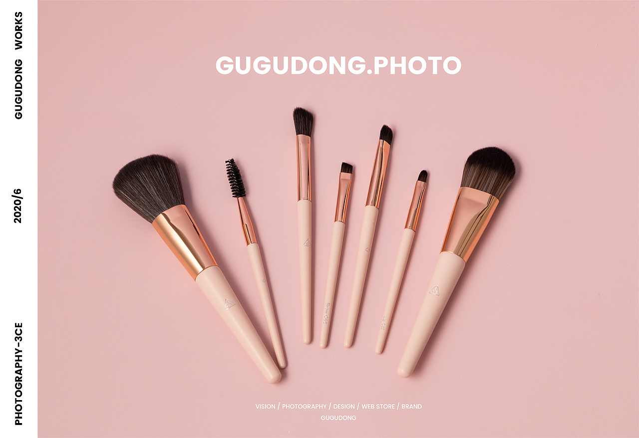 咕咕东✕3CE丨化妆刷摄影-蜂蜜杏子（图ZMjE0NjYyMDY0） - 产品摄影 - 站酷设计师咕咕东摄影原创素材 - 站酷ZCOOL