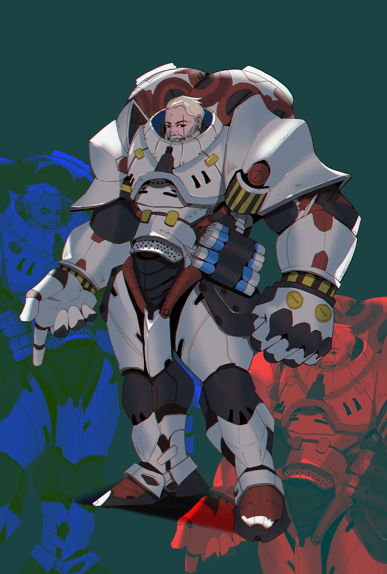 这个星期摸的一组人设[z大笑]|插画|游戏原画|蹦哒蹦哒啊_原创作品