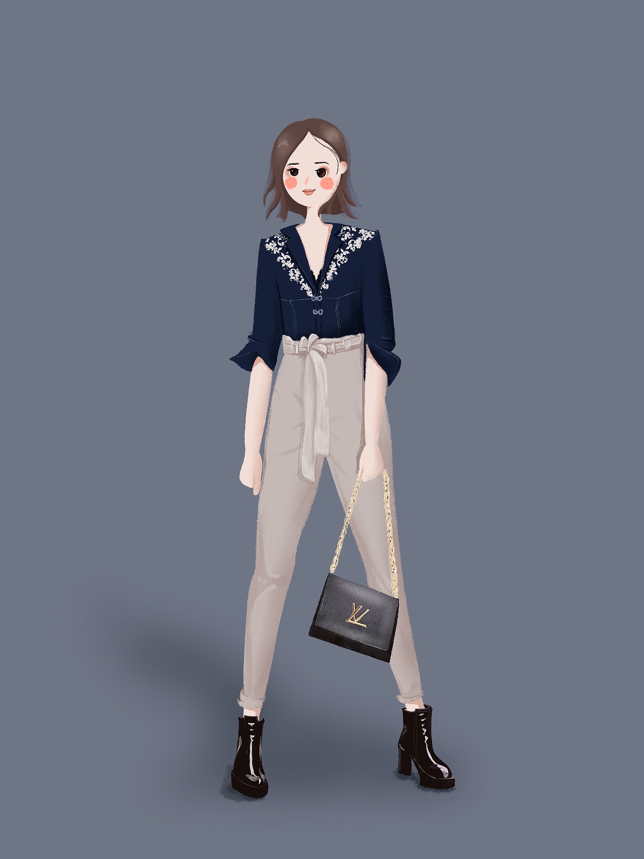 插画【女】（图ZMjI4MDQ1Mzky） - 商业插画 - 站酷设计师王小乐儿原创素材 - 站酷ZCOOL
