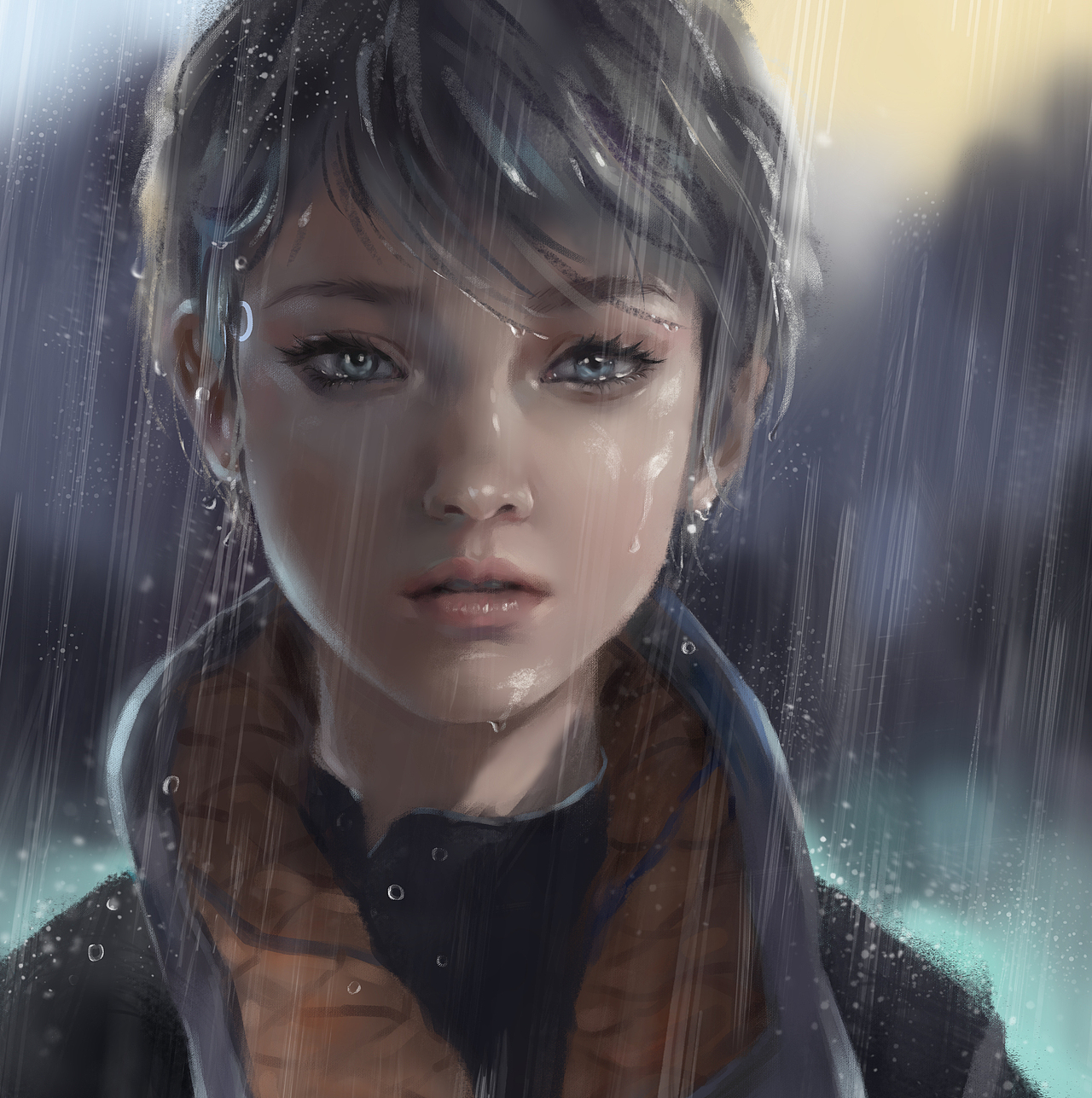 底特律: 变人|插画|游戏原画|puru_原创作品-站酷zcool