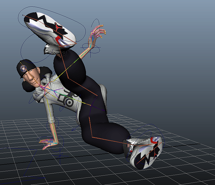 3D场景结合街舞