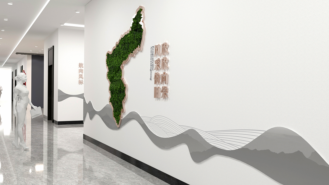 三门峡湖滨国资-企业文化墙（图ZMjcwNzI2NzA0） - 其他空间 - 站酷设计师伦伦Leonnn原创素材 - 站酷ZCOOL