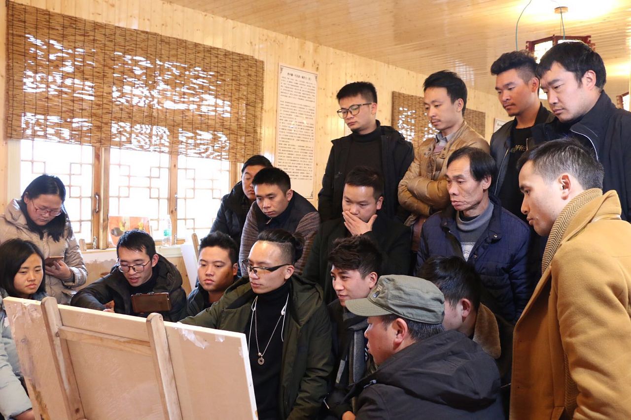 贵州省2018年第一届美术教师研修班朱友现场授课|摄影|人像|贵州美术