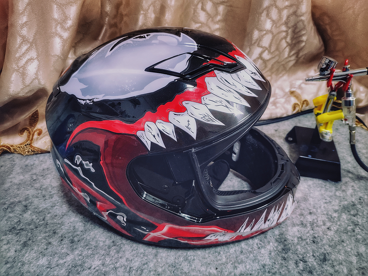 taohinls2ff328毒液二代头盔彩绘个性涂装