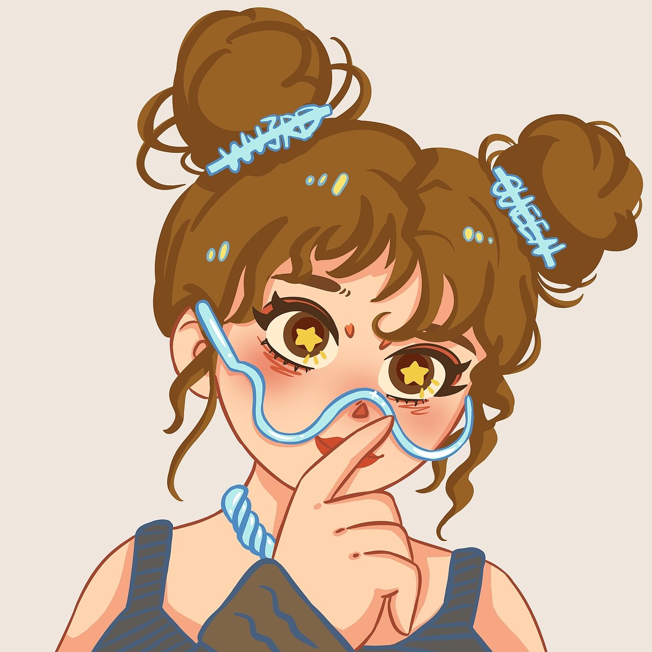 手绘头像,卡通人物