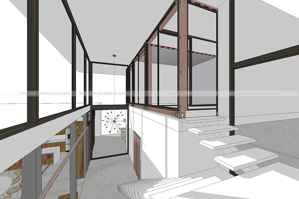 集装箱家庭式住宅/集装箱独栋民宿设计方案_上海集装客（图ZMTk3ODYzMzYw） - 建筑设计 - 站酷设计师集装客原创素材 - 站酷ZCOOL