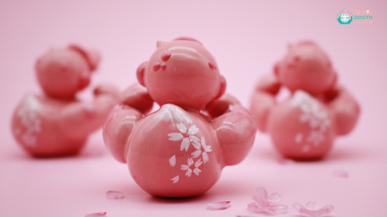 2019春季限定!潮流玩具DOSTO CLUB桃鸭《春樱》