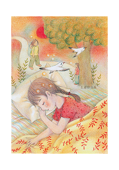 中国孩子的梦（图ZMTU5ODg0Mjcy） - 儿童插画 - 站酷设计师孔雀绿原创素材 - 站酷ZCOOL