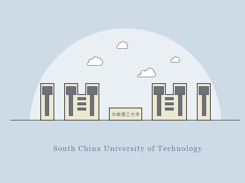 【每周7张】211大学校门插画