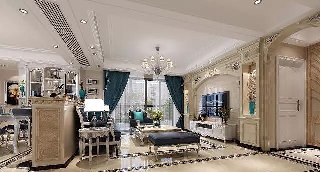 正商华钻200平现代美式风格大平层装修样板间（图ZOTA0OTM1MjQ=） - 家装设计 - 站酷设计师美巢装饰花园路店原创素材 - 站酷ZCOOL