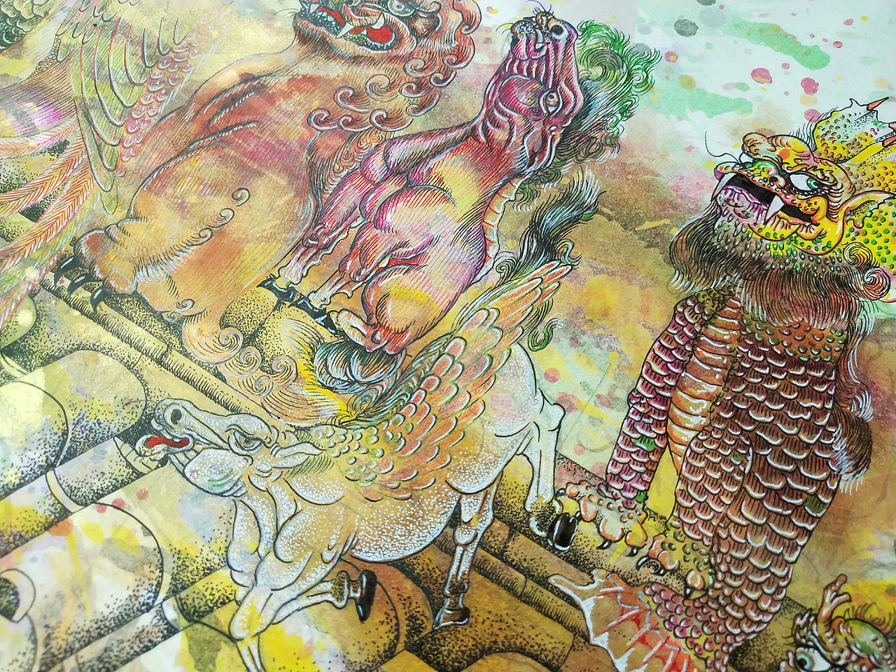 山海经异兽系列之故宫太和殿十大神兽（图ZMjIzODM4OTA0） - 绘画 - 站酷设计师慧琼原创素材 - 站酷ZCOOL