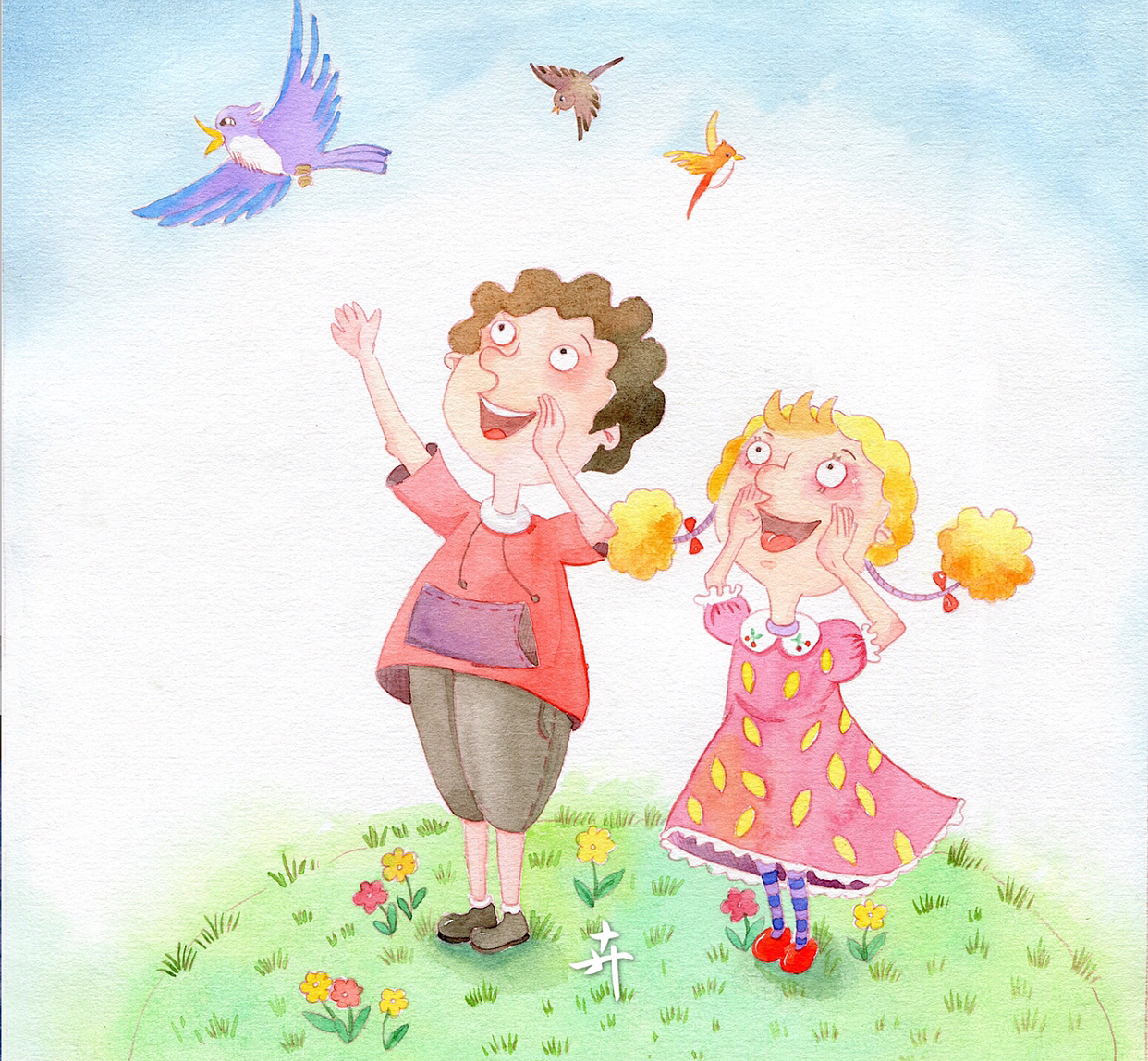 喂!小鸟小鸟,张大以后你想做什么?