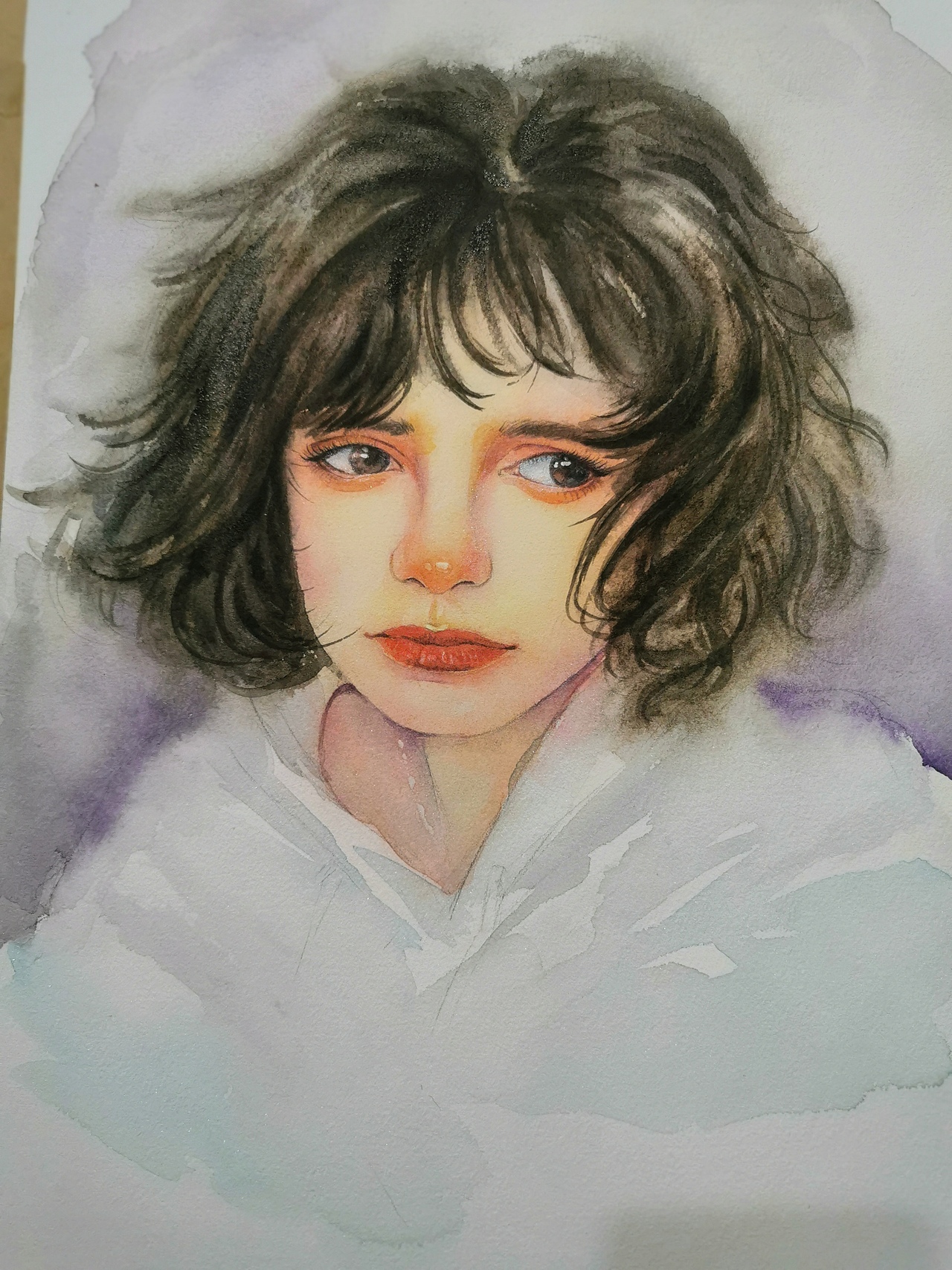 水彩人物头像（图ZMTc3NTI5OTM2） - 绘画 - 站酷设计师Dio荻子原创素材 - 站酷ZCOOL