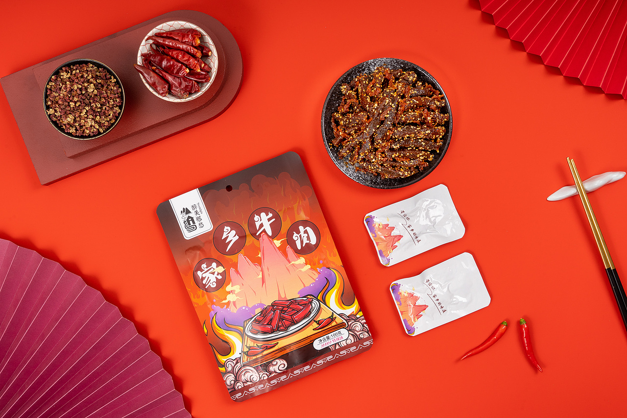 家乡牛肉食品包装设计