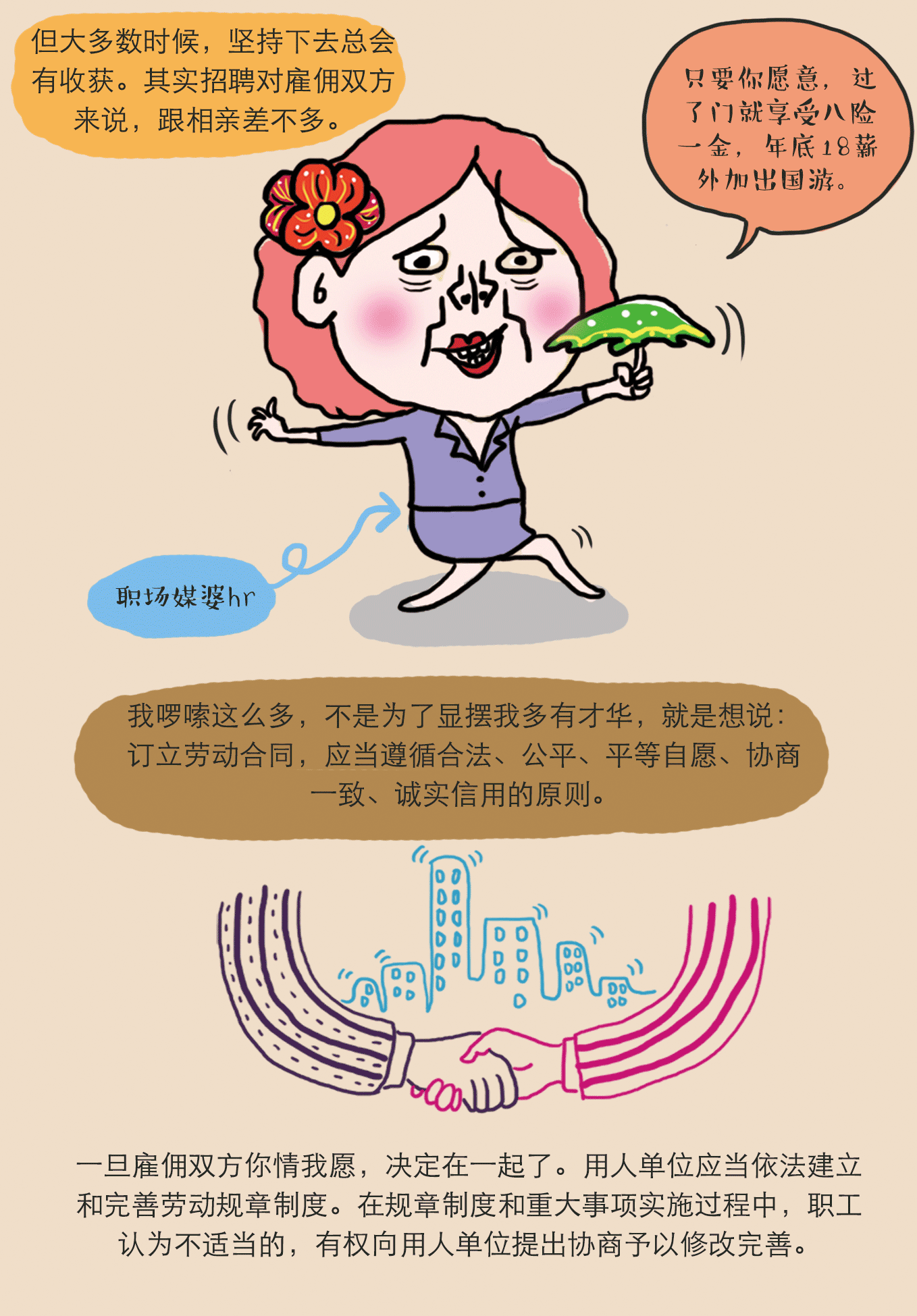 《每天学点劳动合同法》〜漫话实用版（图ZOTM0MjMwNjg=） - 其他 - 站酷设计师四格小今原创素材 - 站酷ZCOOL