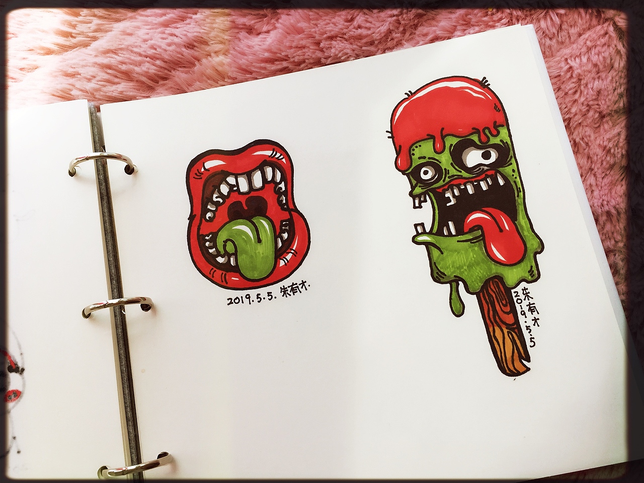 每日随手画记录（图ZMTU4ODY1NDM2） - 商业插画 - 站酷设计师朱有才画画原创素材 - 站酷ZCOOL