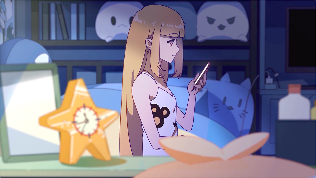 随着时间流逝,女孩虽然已经十分困顿,却仍不断地重复各种软件中的娱乐