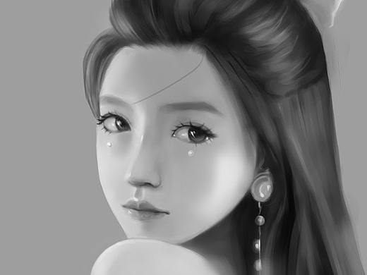 黑白头像练习