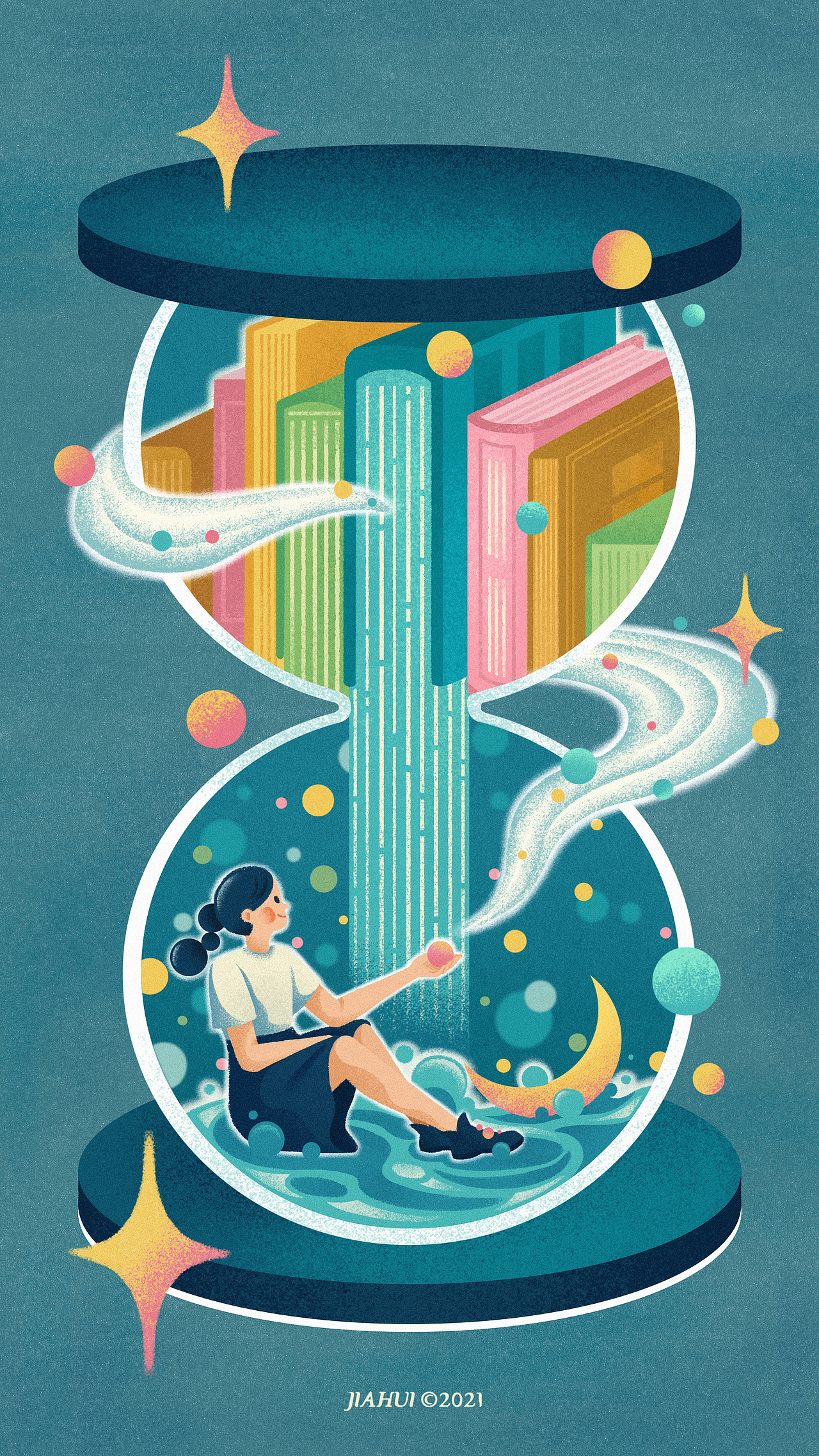 OPPO乐划锁屏插画大赏设计大赛——书（图ZMjY1ODcyOTQw） - 商业插画 - 站酷设计师家会JIAHUI_原创素材 - 站酷ZCOOL