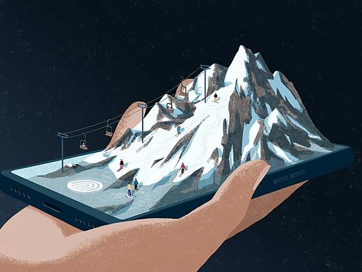 Ski the Internet（个人主页-ZNTA1NTU3NTY=） - 创作习作 - 站酷设计师yueminer原创素材 - 站酷ZCOOL