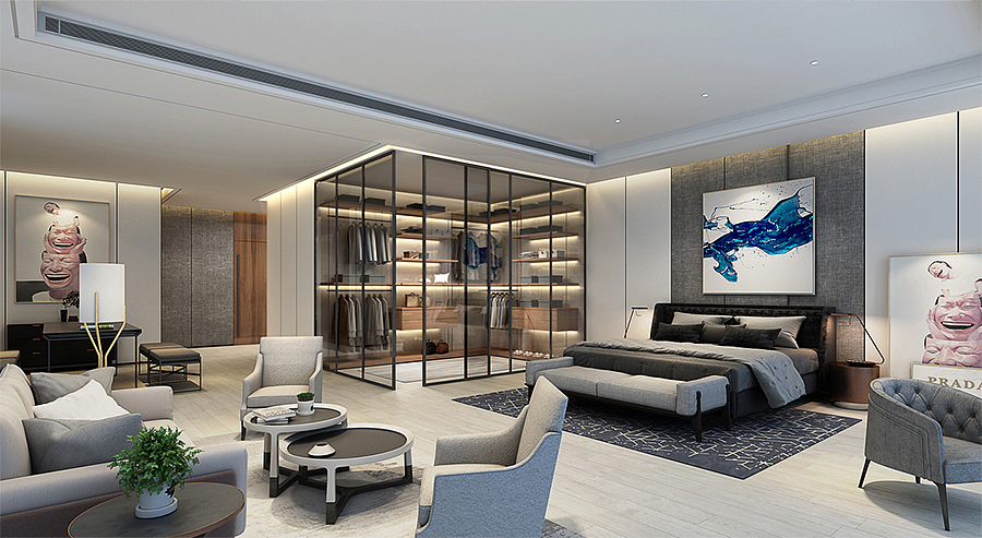 空间的设计美学在暗棕色背景之上,注入丰富而饱和的色彩与之形成灵动的对比。
在这样充满质感的空间里,设计师选用优雅的家具软装与材质装饰,开敞通透、对比鲜明,呈现出高端前沿的工作场所氛围,由此助力企业吸引和留住业界优秀人才。<br><br>空间设计最终的服务对象还是人,希望可以在人与设计之间进行取舍,这样不管对于企业、还是对于使用者来说都是一种尊重。