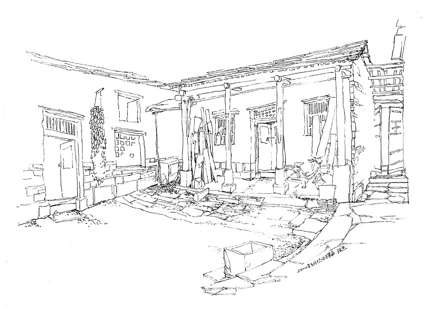 再回石板岩-水性笔速写（图ZMTU5NjE1Mg==） - 绘画 - 站酷设计师76789285原创素材 - 站酷ZCOOL