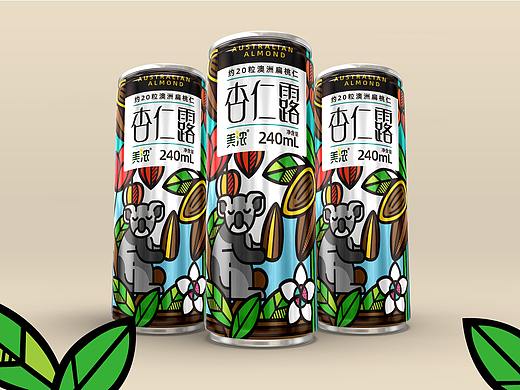 April作品「杏仁露」植物蛋白饮料包装设计