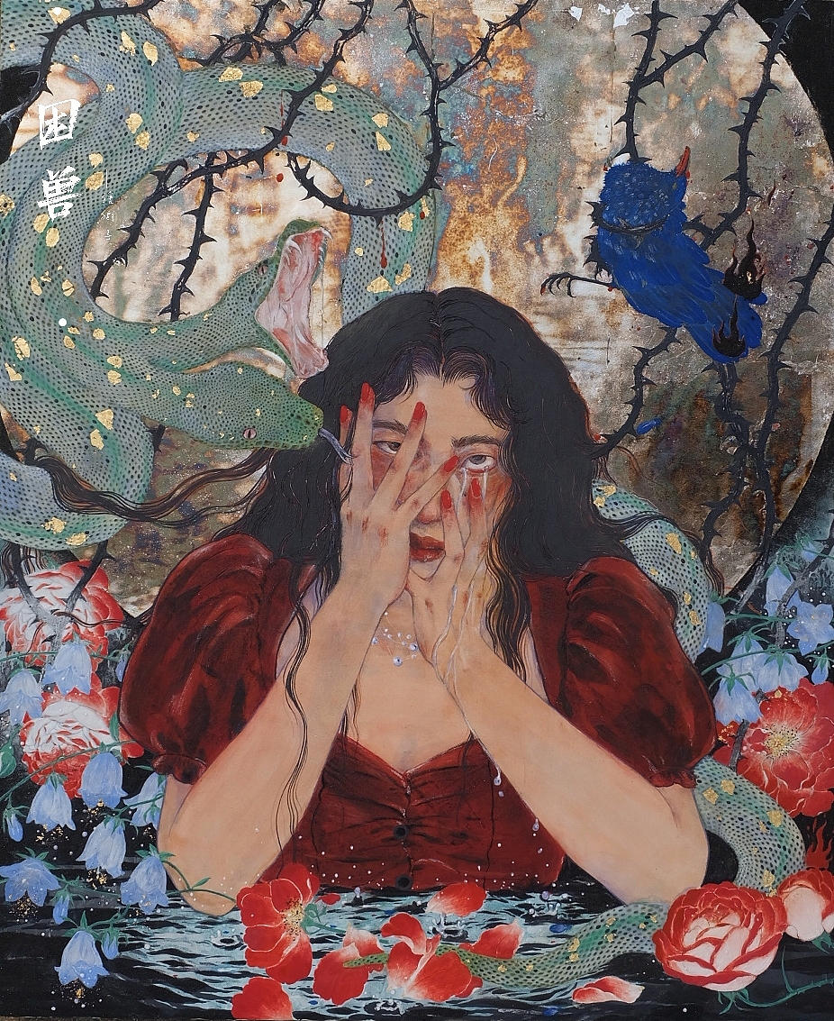 困兽（图ZMjgwMTUwOTcy） - 绘画 - 站酷设计师sheli猞猁子原创素材 - 站酷ZCOOL