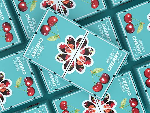 樱桃车厘子包装盒水果通用包装盒超市食品节日礼盒唯美