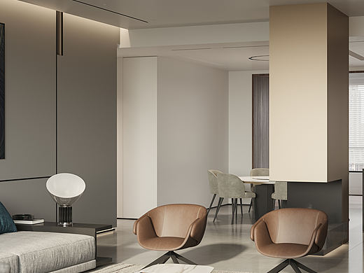 陌上设计｜336㎡ 意式大平层