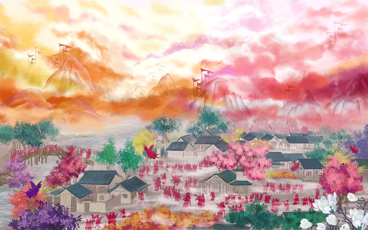 蓮霧仙子和百花國(guó)（圖ZMjM5OTEwMDgw） - 單幅漫畫(huà) - 站酷設(shè)計(jì)師安言蹊原創(chuàng)素材 - 站酷ZCOOL