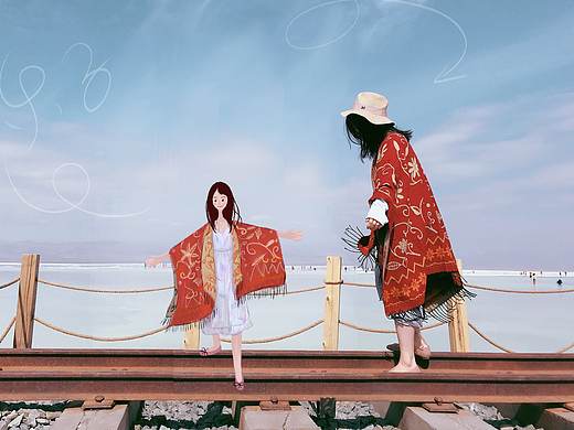 旅行中的小人儿 - 现实VS绘画