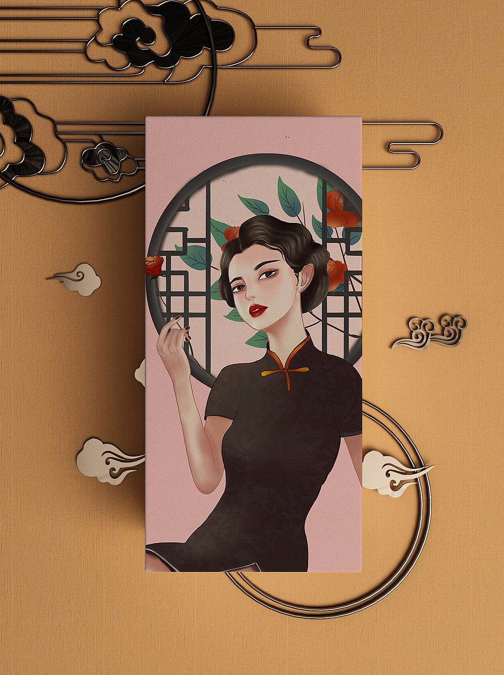 民国风插画（图ZMjcxMTI2NzQ4） - 商业插画 - 站酷设计师小小小恩原创素材 - 站酷ZCOOL