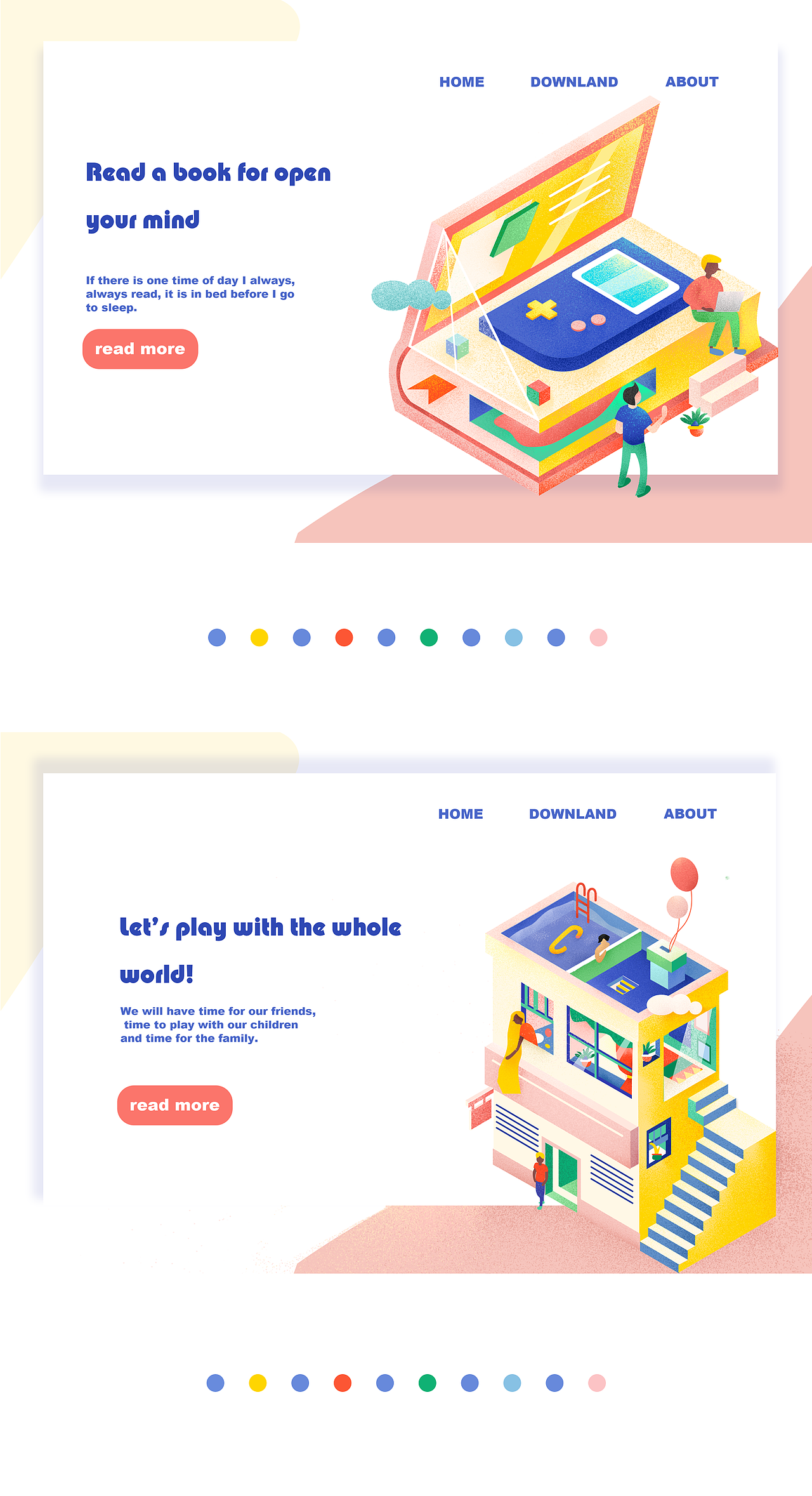 快乐镇插画习作（2.5d）