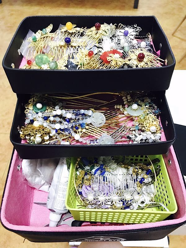 汉服汉发饰手工diy
