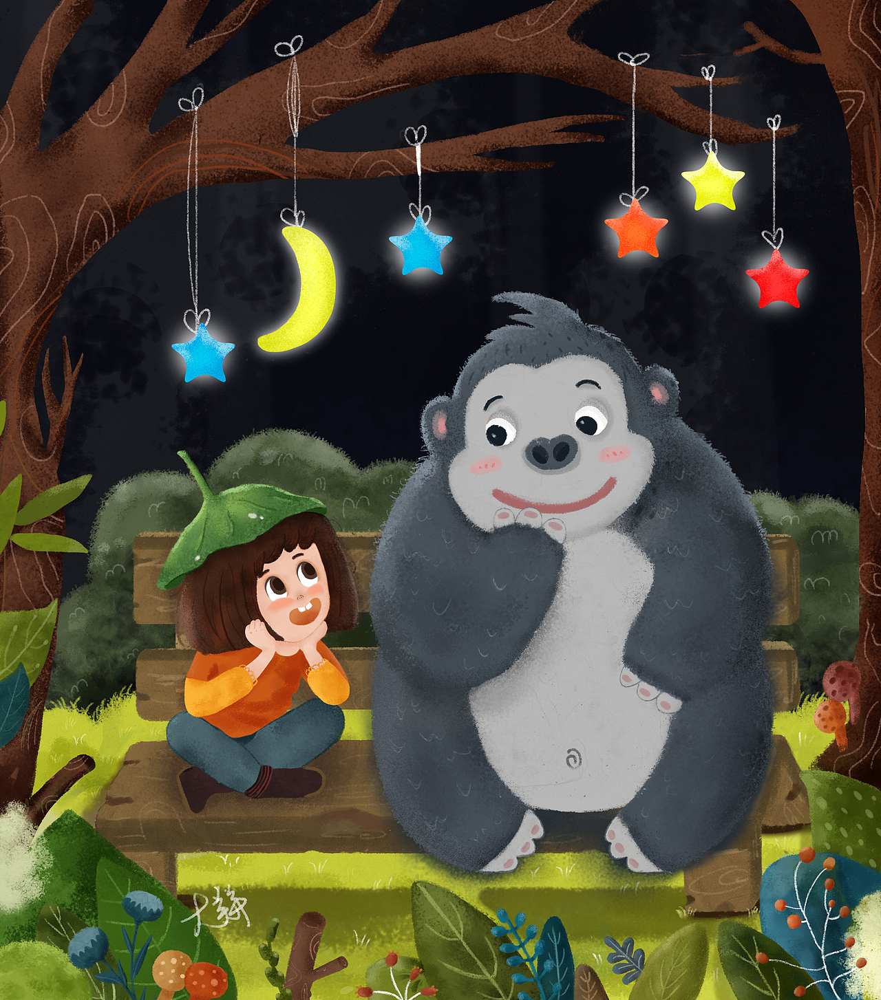 一场奇妙的对话（图ZMjA1MTk0MjYw） - 儿童插画 - 站酷设计师54大美羊原创素材 - 站酷ZCOOL