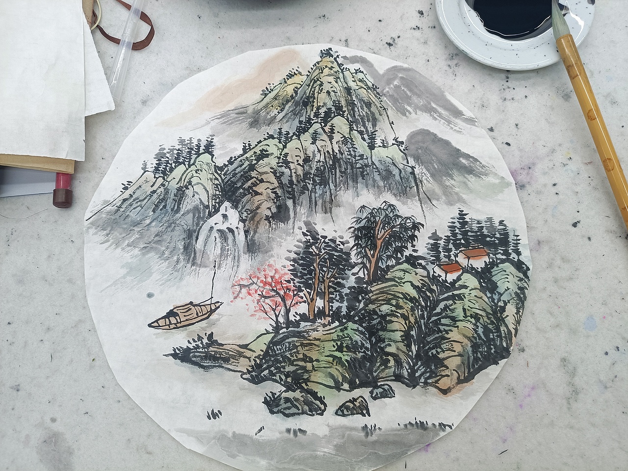 山水（图ZMzY1NDQzMTYw） - 绘画 - 站酷设计师一古采尼一原创素材 - 站酷ZCOOL